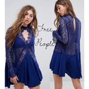 Free People Tell Tale Cutout Lace Tunic